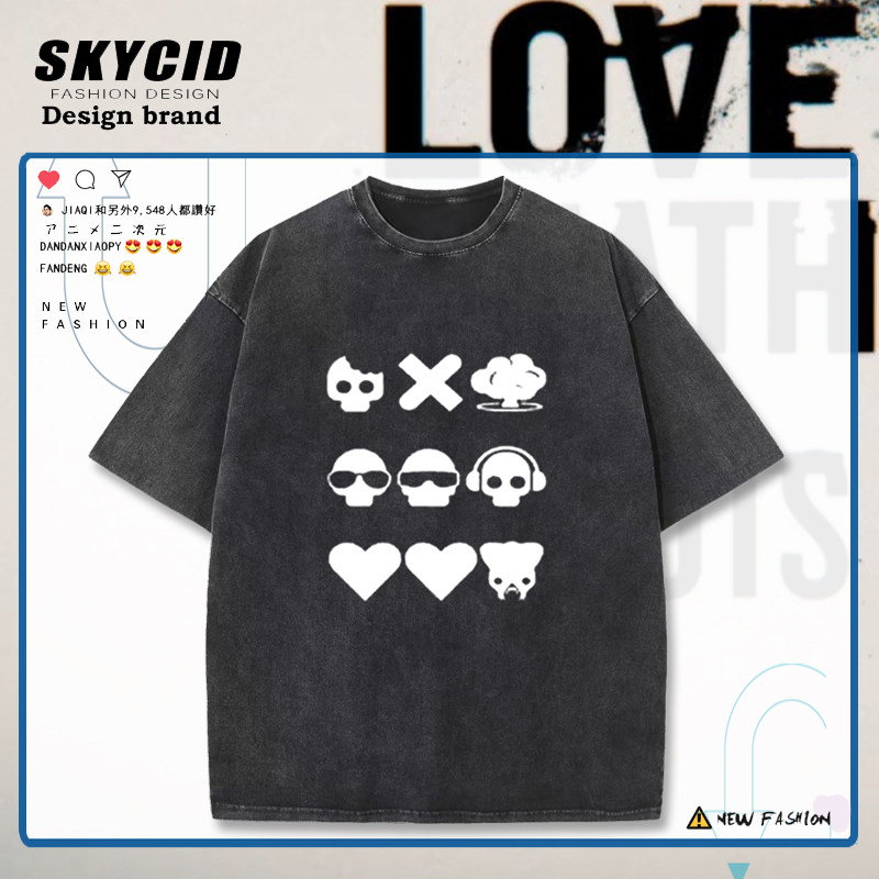 美剧爱死亡和机器人周边水洗短袖