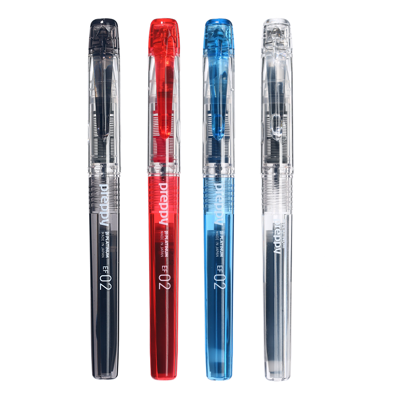日本白金platinumPSQC-400/PPQ300/200升级钢笔preppy钢笔特细钢笔0.2 超细小学生三年级练