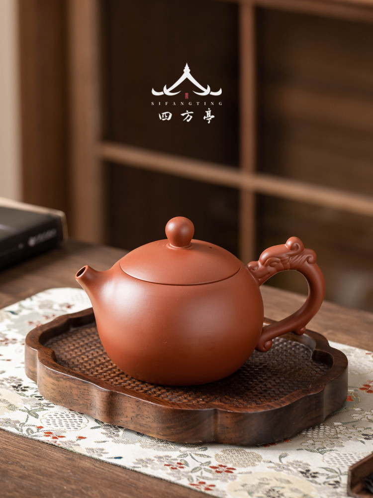 宜兴紫砂壶纯全手工茶壶泡茶家用2025新款朱泥西施壶功夫茶具套装