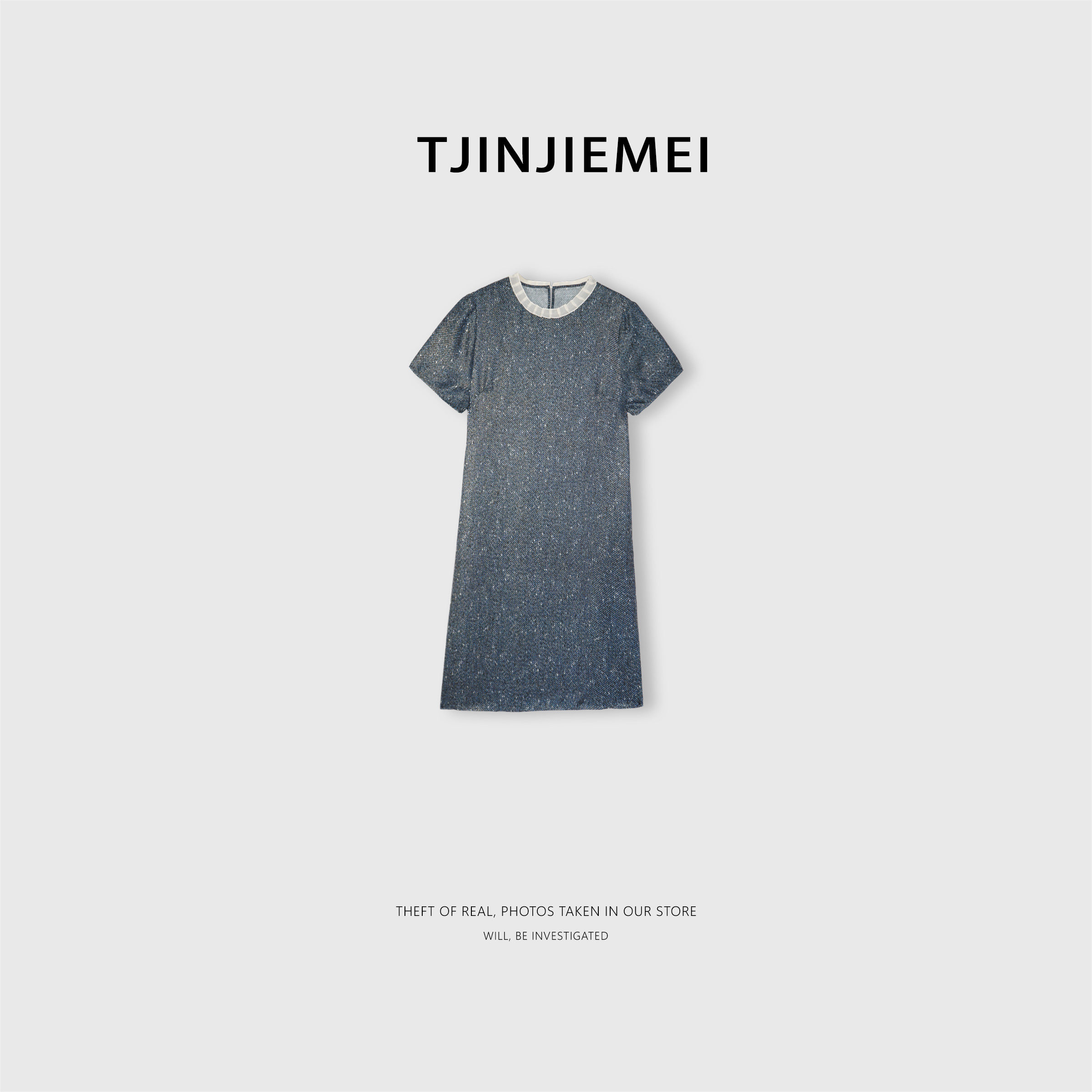 T井姐妹【克蓝茵长款】100桑蚕丝气质优雅显瘦连衣裙LYQ2605-TJ88