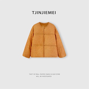 ZT665 设计感精致羽绒服气质温柔羽绒服YRF2512 T井姐妹 橘子海