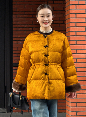 T井姐妹【金玉瑶】设计感高订精致气质鹅绒服ERF2411-24-D1232