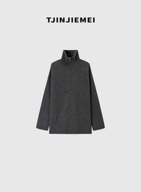 T井姐妹【拉链毛衣】新款设计感100羊毛针织毛衣MY2509-802-21501