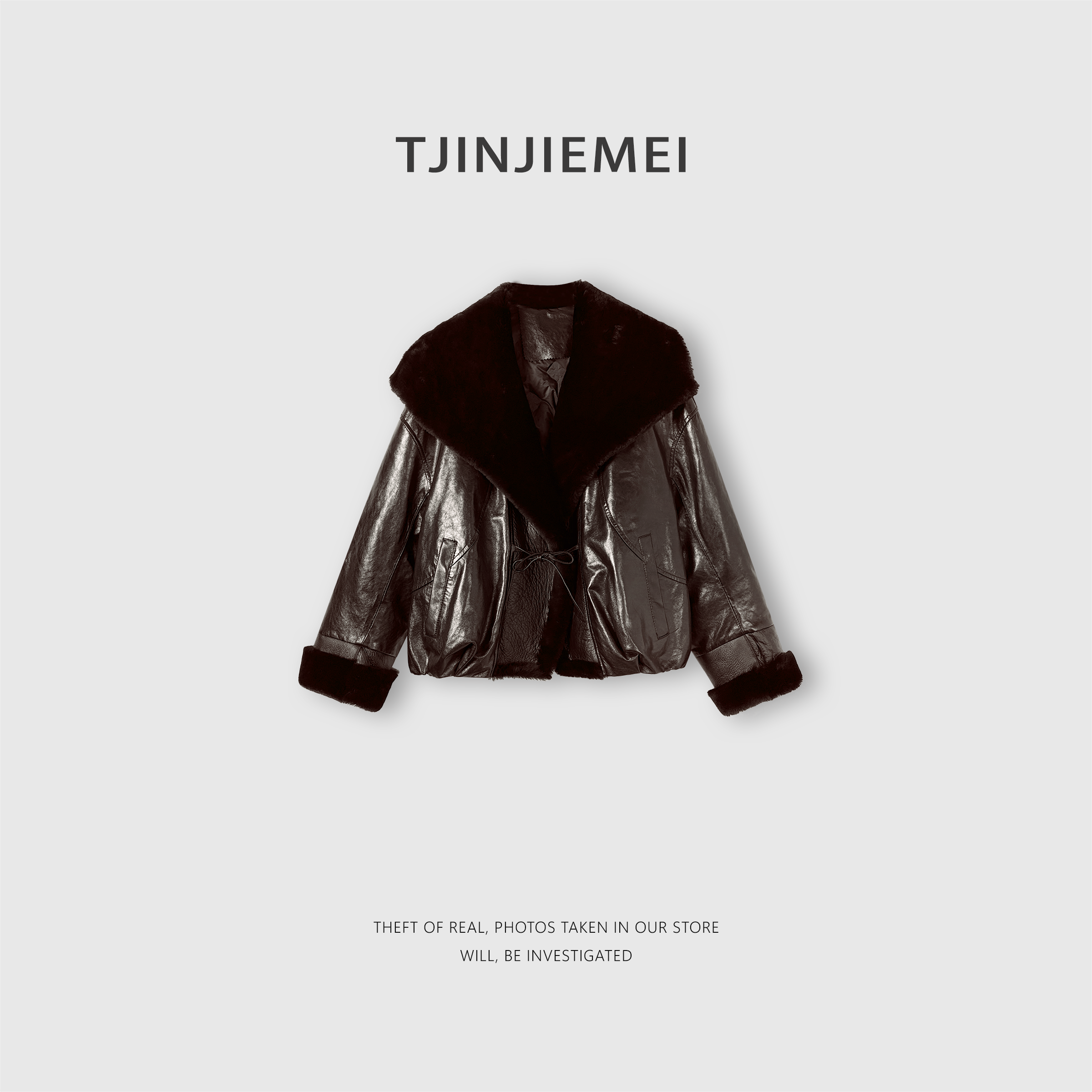 T井姐妹【艾德琳】高端冷萃油蜡绵羊皮鹅绒服ERF2512-2566-1,女装/女士精品,皮衣,淘宝优惠券,粉丝福利购,淘宝优惠卷