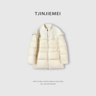 A29 精致羊拼接温柔鹅绒服ERF2512 9068 叛逆公主 T井姐妹