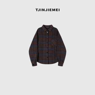 WBQ918 T井姐妹 设计感立领拉链山羊绒大衣DY2509 新款 巴恩