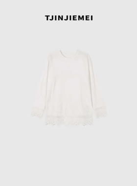 T井姐妹【剪花T】设计感精致百搭休闲刺绣镂空T恤TX2508-19255