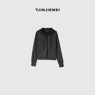 T井姐妹【泡芙帽衫】设计感短款外套减龄高级WT2508-EWW2425S