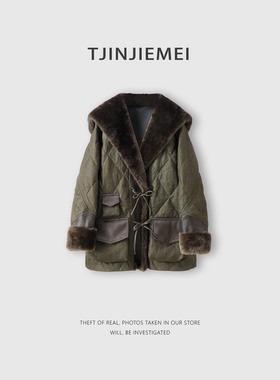 T井姐妹【阿黛尔】设计感精致皮毛一体鹅绒服WT2512-98360