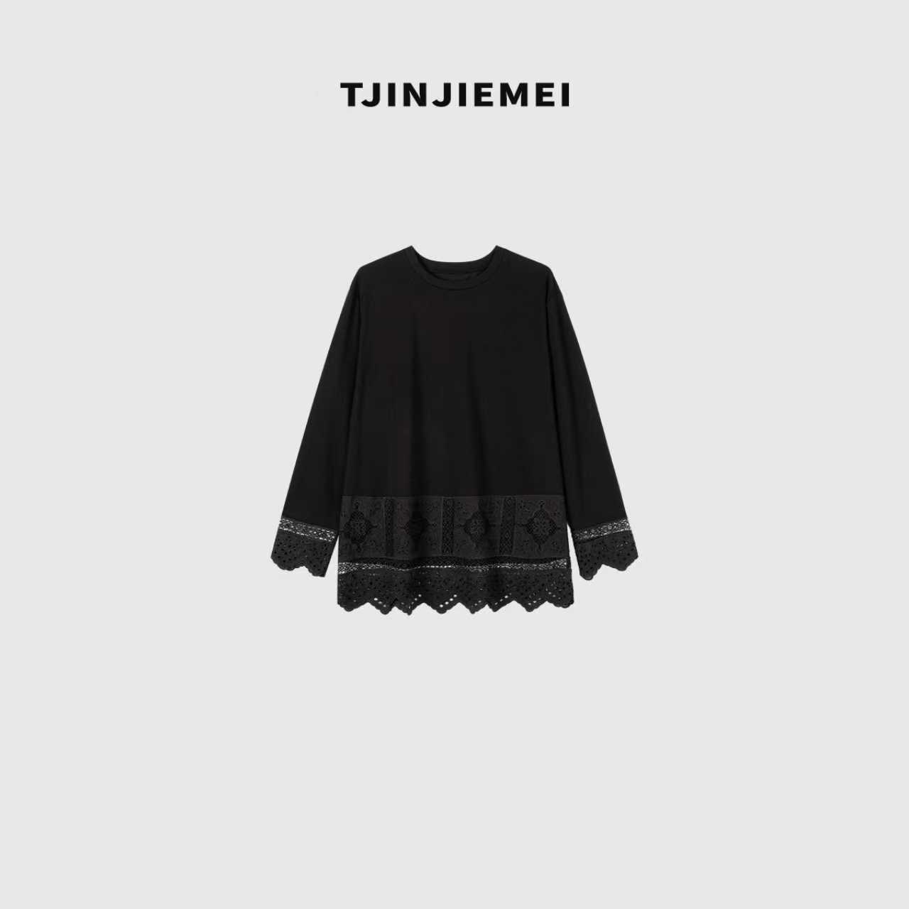 T井姐妹【剪花T】设计感精致百搭休闲刺绣镂空T恤TX2508-19255