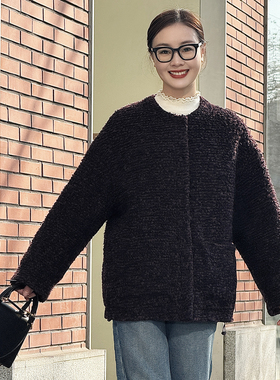 T井姐妹【紫苏羽绒版】设计感羊毛羊驼毛气质鹅绒服ERF2510-TJ560