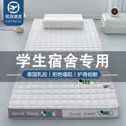 乳胶床垫遮盖物软垫家用打地铺睡垫褥子学生宿舍单人地铺海绵垫子