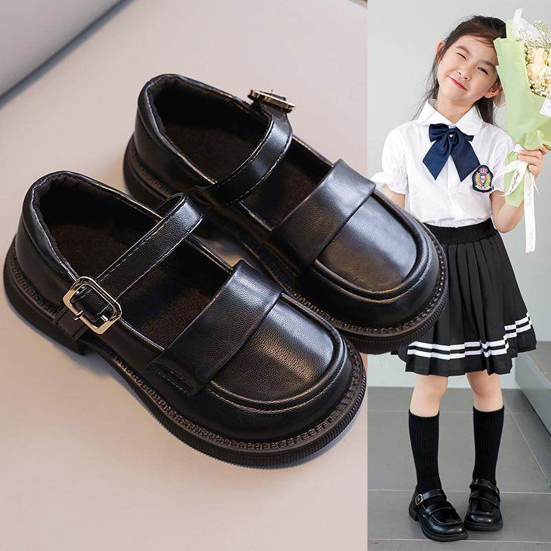 女童皮鞋2025新款春秋季百搭中大童黑色乐福鞋时尚洋气软底平底鞋,童鞋/婴儿鞋/亲子鞋,皮鞋,淘宝优惠券,粉丝福利购,淘宝优惠卷