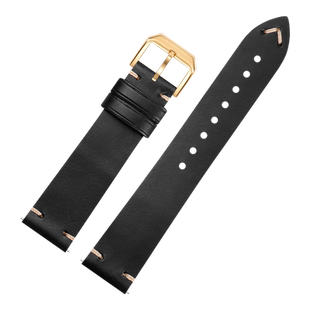 浪琴表带真皮男款适配康卡斯手表带名匠先行者蓝色复古快拆手表链