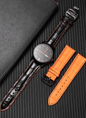 适配MIDO美度舵手表带真皮男橙舵M005614 M005430A男表链22 23mm