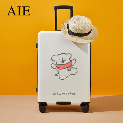AIE行李箱女万向轮旅行拉杆箱子男学生24寸20儿童小型密码登机箱