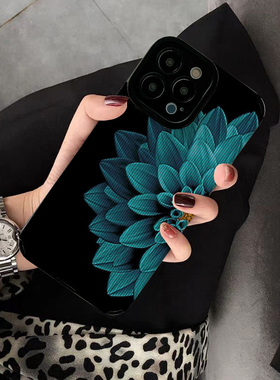 DZ华鹃适用opporeno15新款手机壳reno14pro硅胶reno12女款pro全包reno7防摔reno6蓝色reno5花朵reno9高级感套