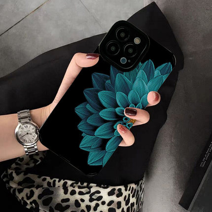 DZ华鹃适用opporeno15新款手机壳reno14pro硅胶reno12女款pro全包reno7防摔reno6蓝色reno5花朵reno9高级感套