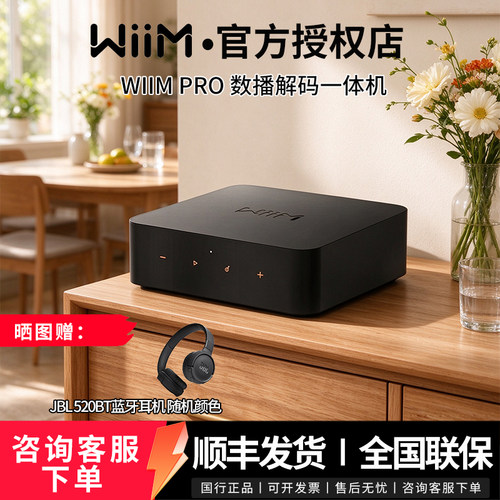 Wiim Pro 数播解码一体机DAC解码器无损HiFi音乐流媒体数字播放器
