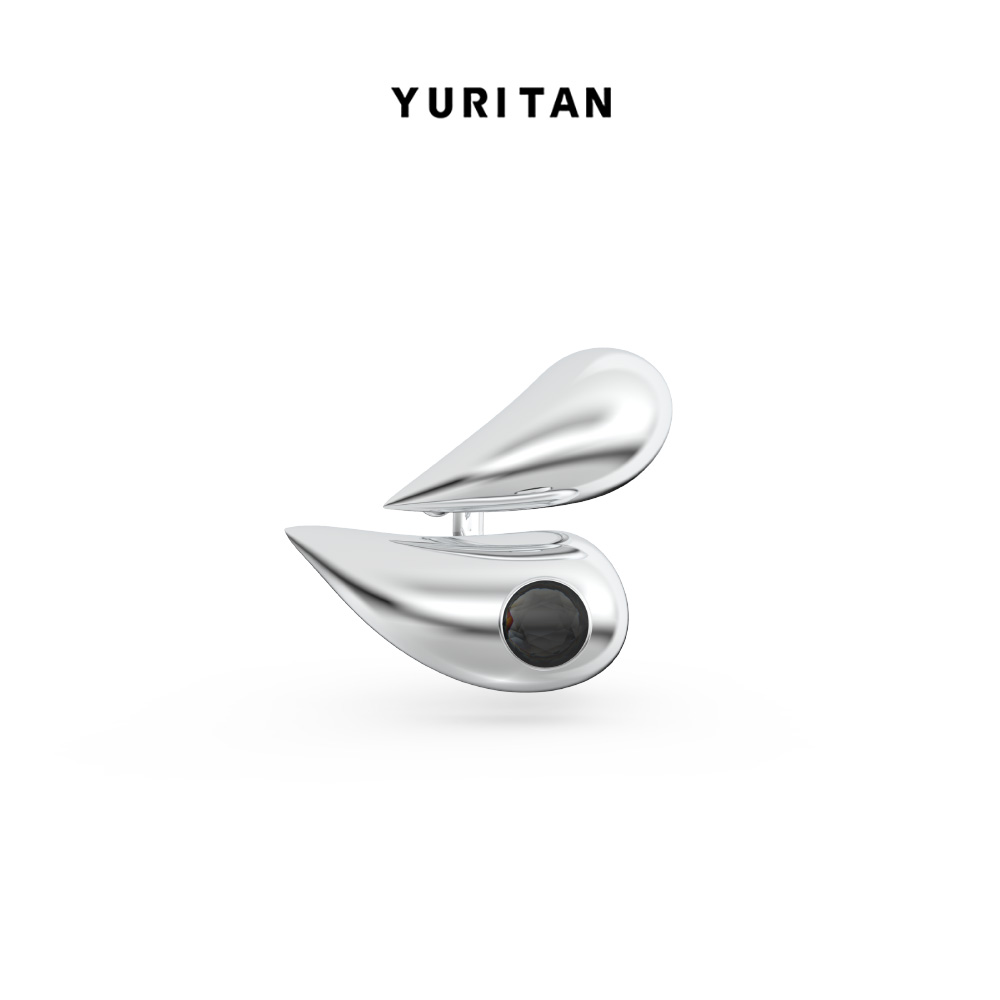 yuritan海洋系列蝎爪耳夹镀金