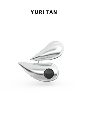 YURITAN海洋系列海蝎爪镶钻耳夹个性镀金镶钻黑色绿色宝石耳骨夹