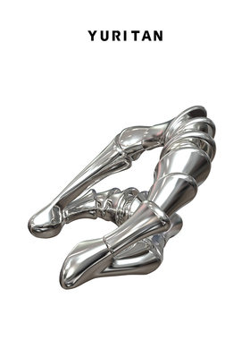 YURITAN荆棘双层耳骨夹2024春夏新款情侣同款个性潮酷耳夹耳饰