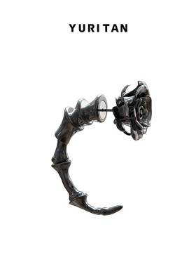 于适同款YURITAN玫瑰花耳钉单只多色可选2024春夏新款甜酷风耳饰