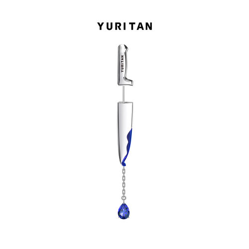 yuritan单只原创设计风耳钉