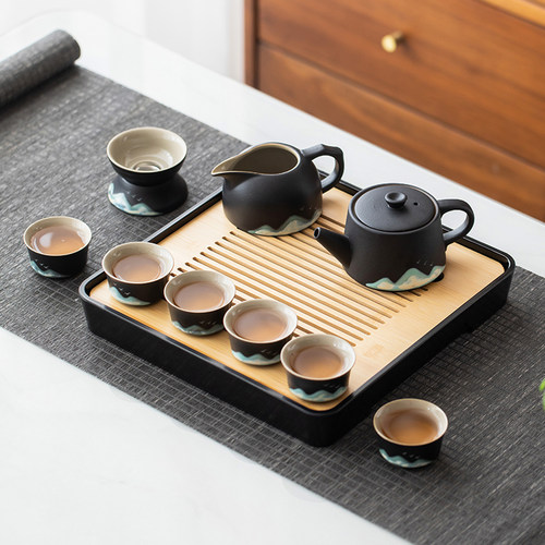 泡茶壶茶具套装家用简约茶盘