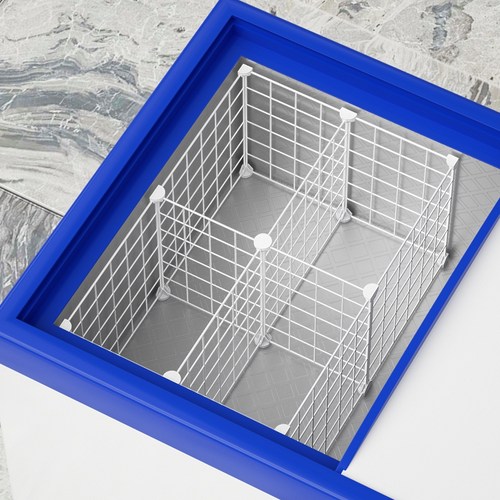 冰柜隔断分格网内部置物筐分隔栏雪糕柜里面的专用隔板收纳分层架