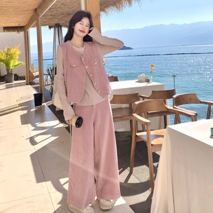 C216 新款 超值3件套套装 雪尼尔小金扣 P190K308 2026春季