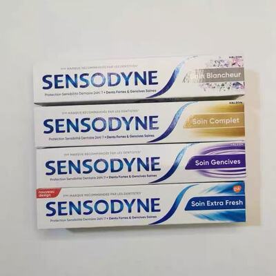 costco代购法国进口Sensodyne舒适达抗敏牙膏四支装184克*4只736G