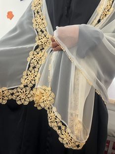 14号选手参赛作品一等奖，阿富汗手工钩针围巾刺绣，90天内发货