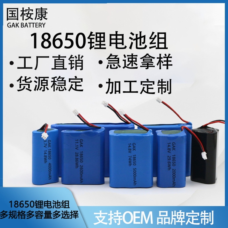 锂电池组多规格多容量2000-5000mah锂电池组18650锂电池厂家