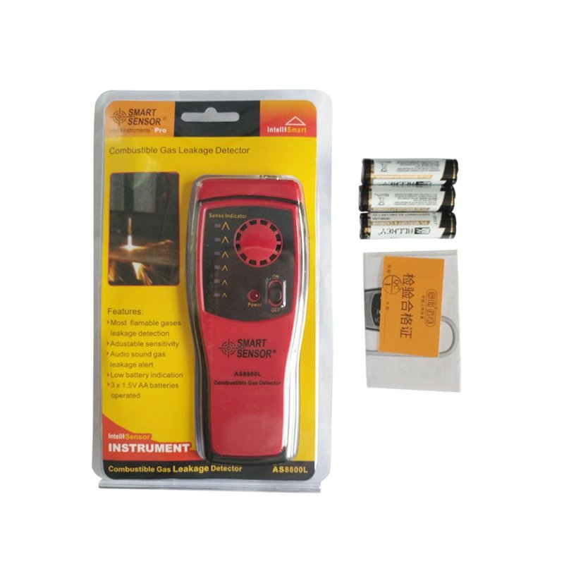可燃气体检测仪便携式煤气燃气测漏天然气检漏报警器AS8800L