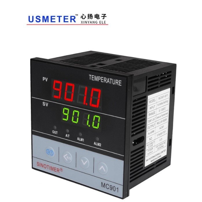 mc901输入短壳pid智能温控仪表加热制冷继电器ssr固态输出220
