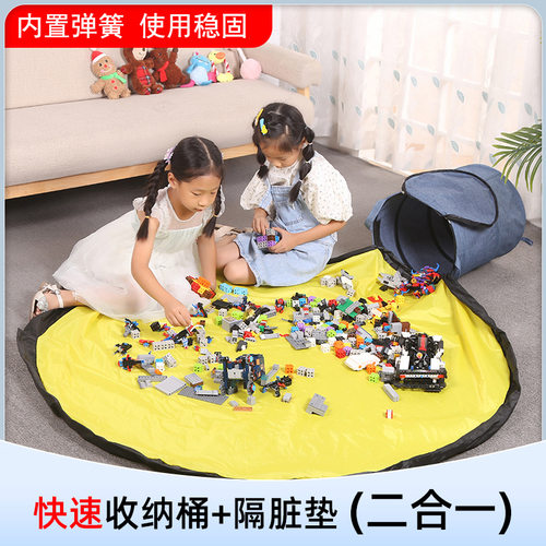 大容量乐高积木玩具收纳袋子毛绒