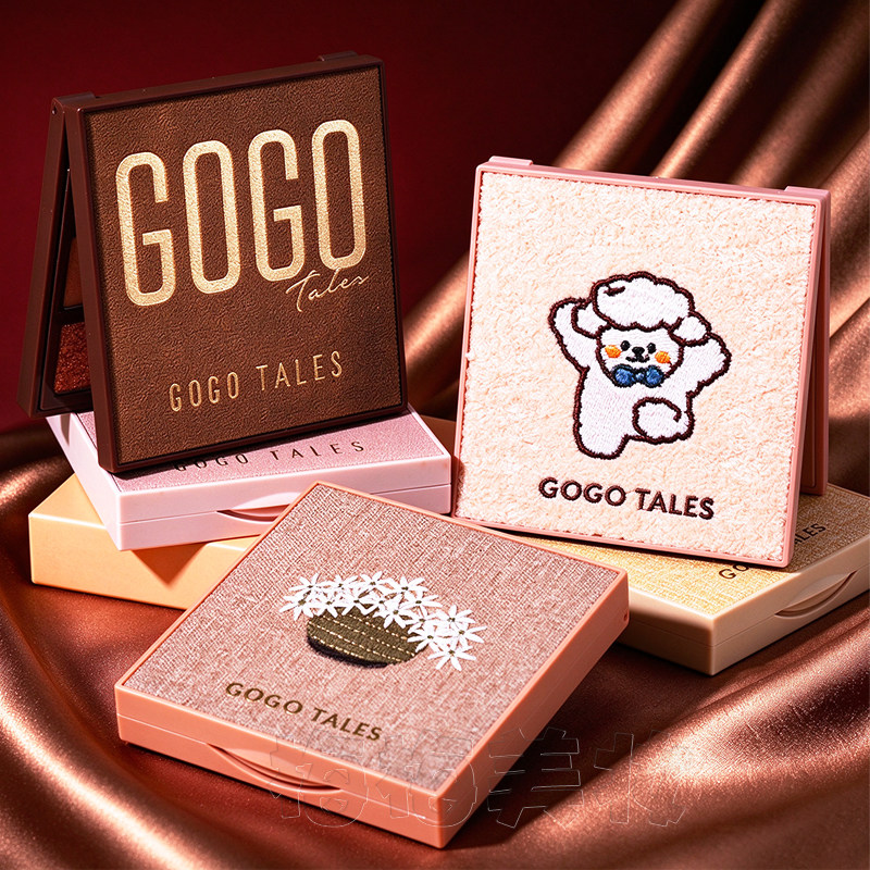 gogotales戈戈舞经典大地眼影盘圣诞金箔巧克力初学者哑光珠闪粉