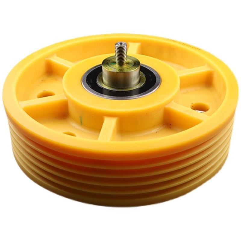 电梯大轮电梯尼龙导向轮返绳轮对重轮蒂森曳引轮通力导向轮铸铁轮