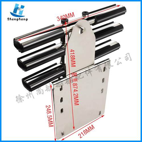 厂家生产 亚马逊热销 游艇配件 304不锈钢 3节4节伸缩梯