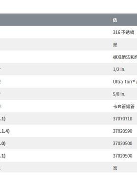 世伟洛克SS-8-UT-A-10BT不锈钢Ultra-Torr真空卡套接头1/2x5/8in.