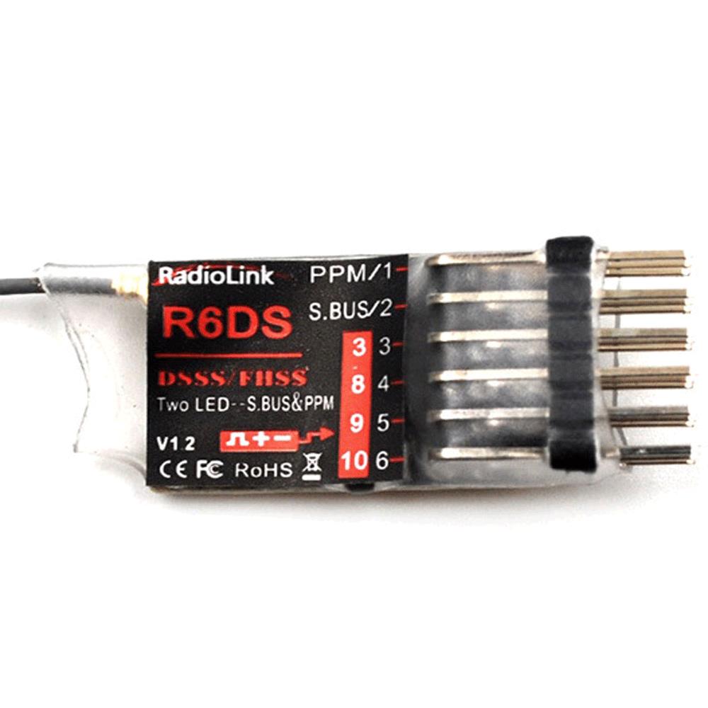 乐迪Radiolink R6DS 接收机 2.4G六通道 DSSS&FHSS双扩频支持SBUS
