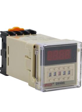 mnxcn铭新DH48S-1Z数字显示计时器 通电延时24V数显时间继电器
