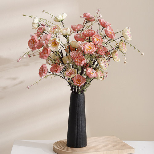 杜鹃彷真花摆设客厅高级假花绢布花玄关桌面花艺摆件家居装饰品