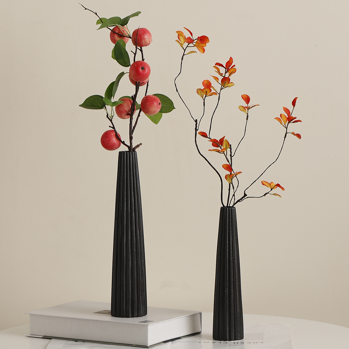 瓷古人简约陶瓷花瓶摆件