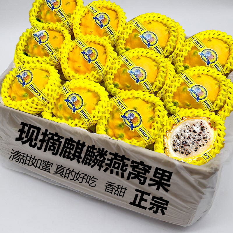 海南麒麟燕窝果当季孕妇黄皮火龙果非马来西亚进口新鲜3斤包邮