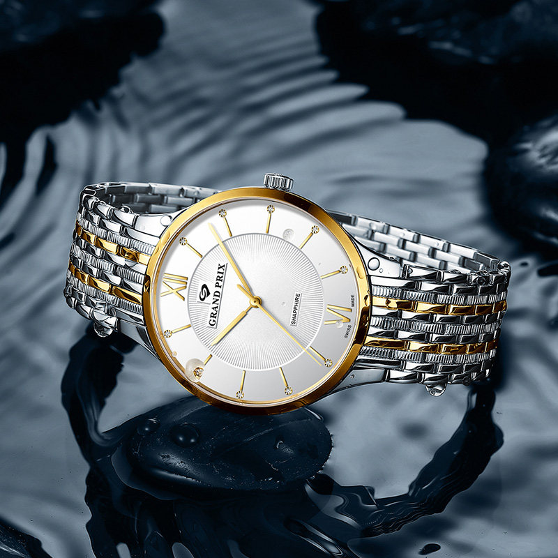 格林瑞士石英情侣手表