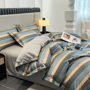 高级全棉纯棉被套被罩单件180X200x210x220cm欧式 宽边刺绣可定制