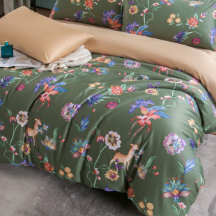 轻奢长绒棉数码 印单件被套罩纯全棉150x200cm180x210cm220x240cm