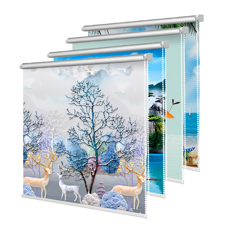 卷帘窗帘办公室手拉式升降全遮光防风防晒遮阳厨房卧室卫生间防水,居家布艺,卷帘,淘宝优惠券,粉丝福利购,淘宝优惠卷